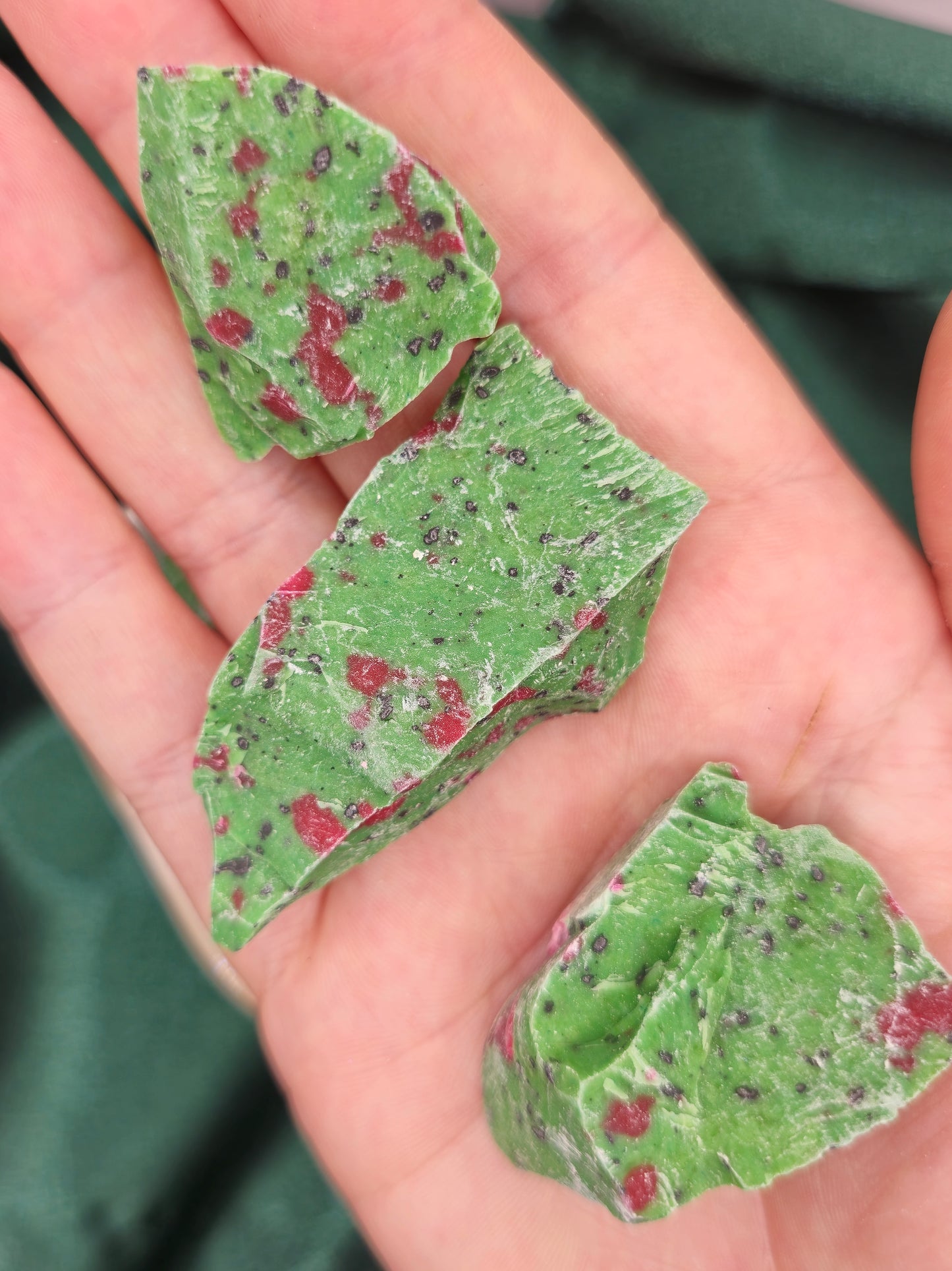 Raw Ruby Zoisite - Medium