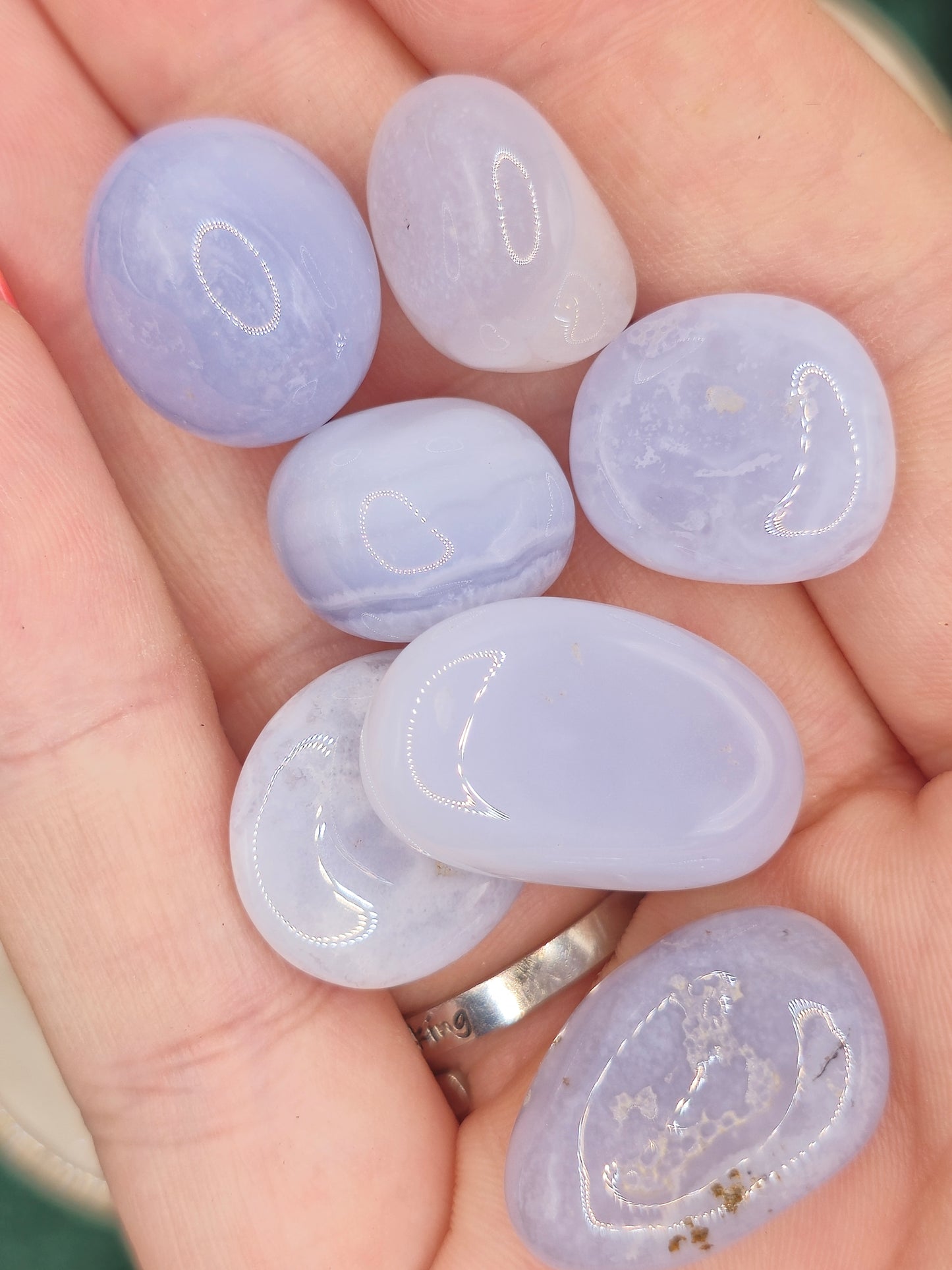 Blue Lace Agate Tumbles - Small