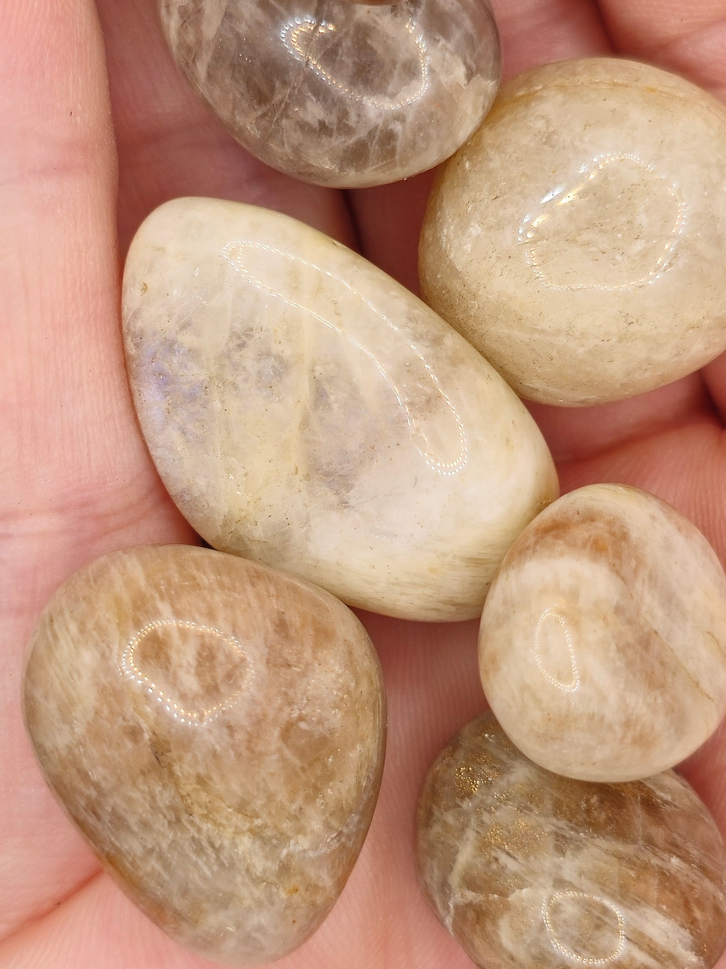 Peach Moonstone Tumbles - Small