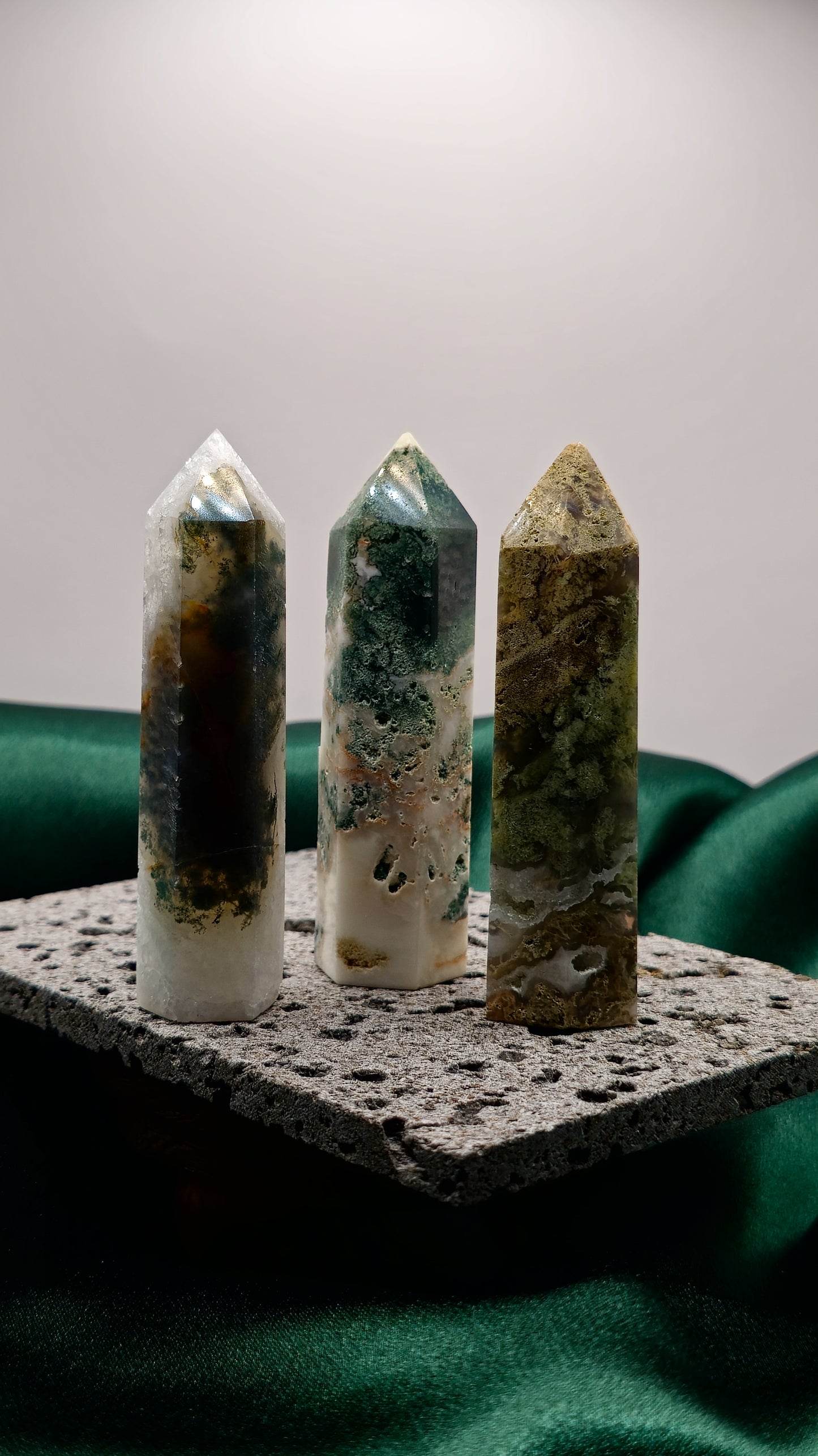 Moss Agate Tower - Medium