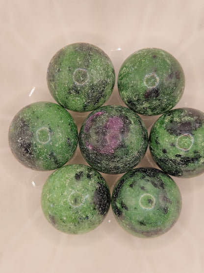 Ruby Zoisite Sphere - Mini