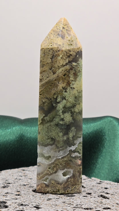 Moss Agate Tower - Medium