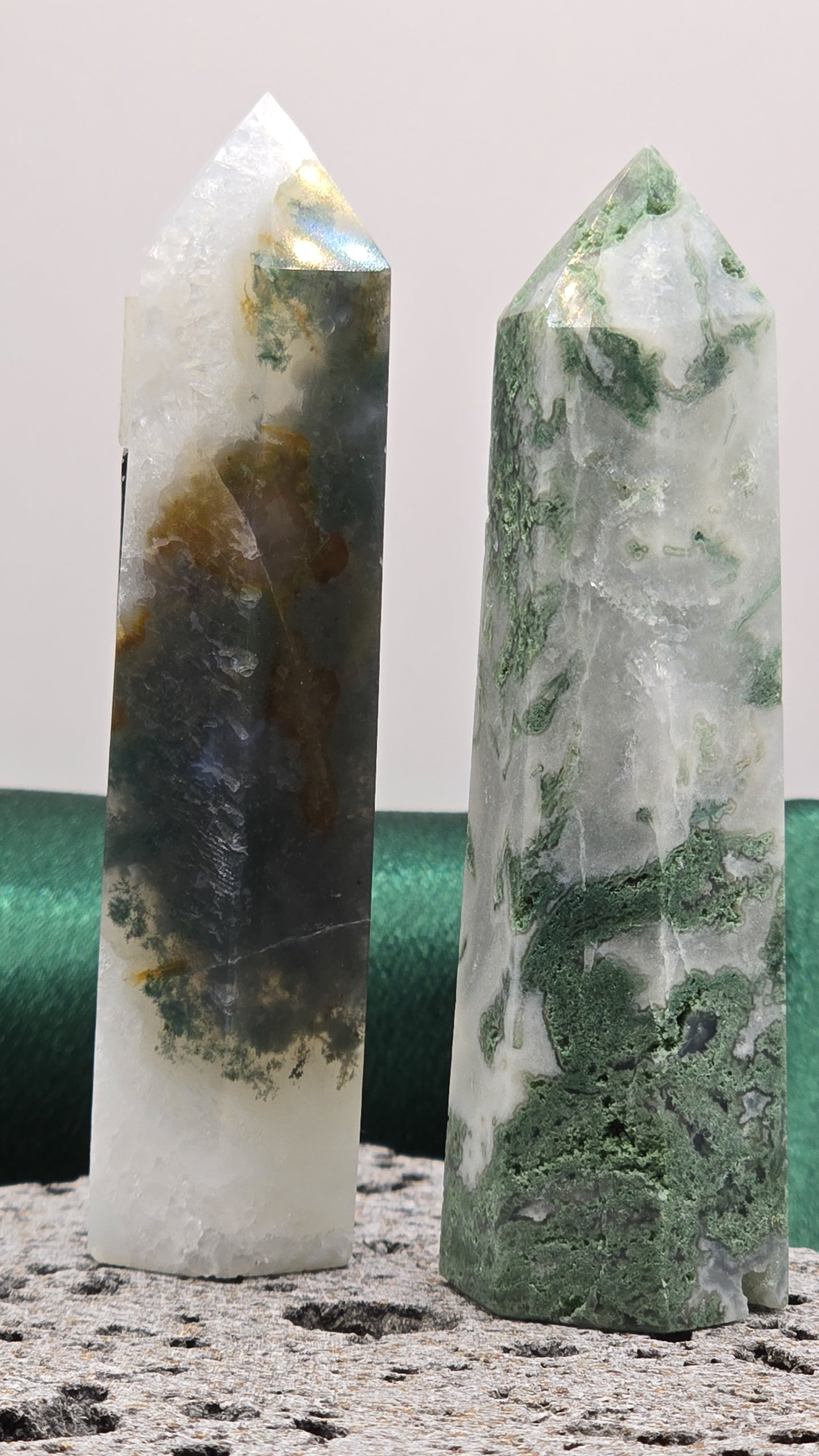 Moss Agate Tower - Medium