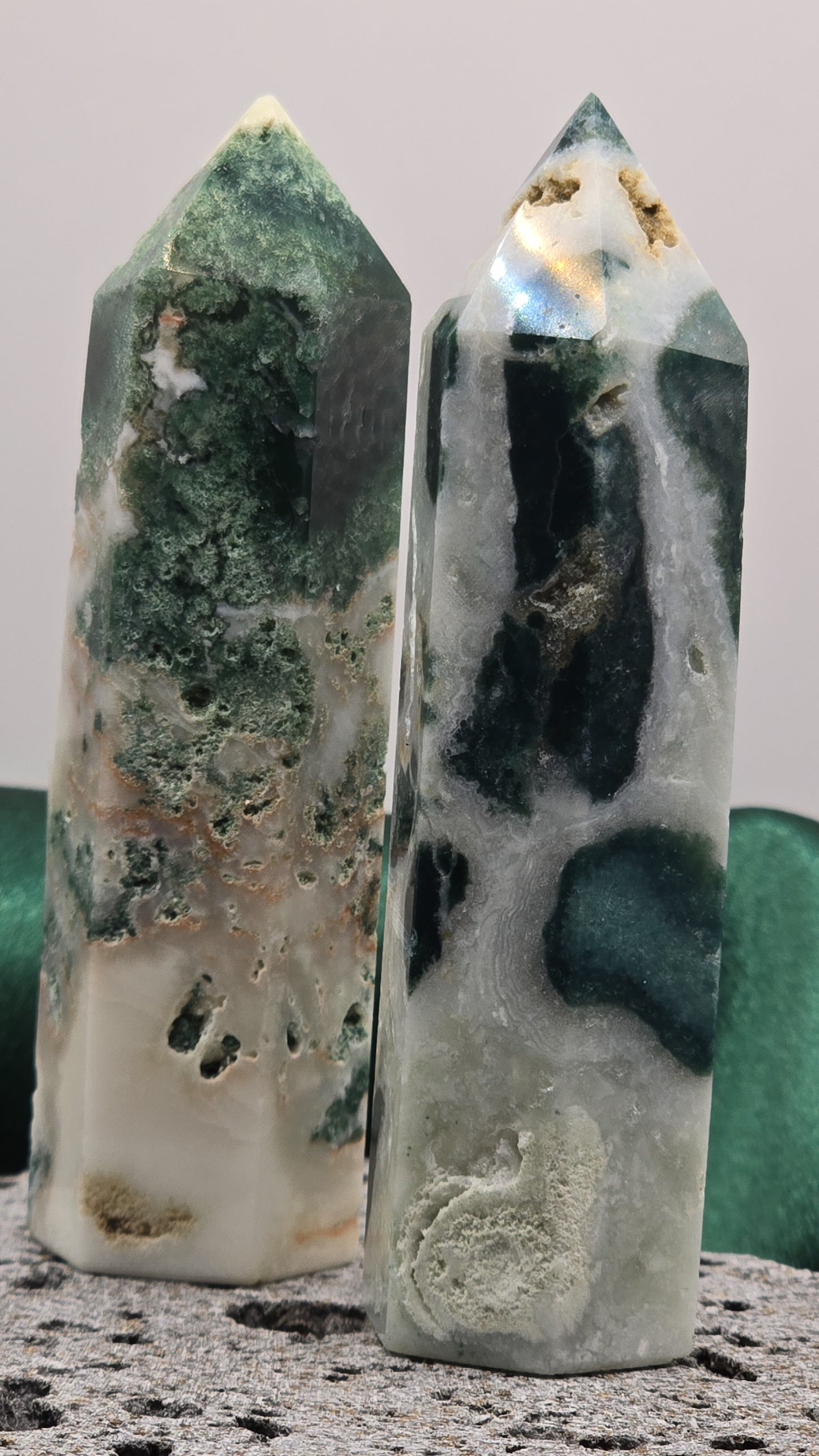 Moss Agate Tower - Medium