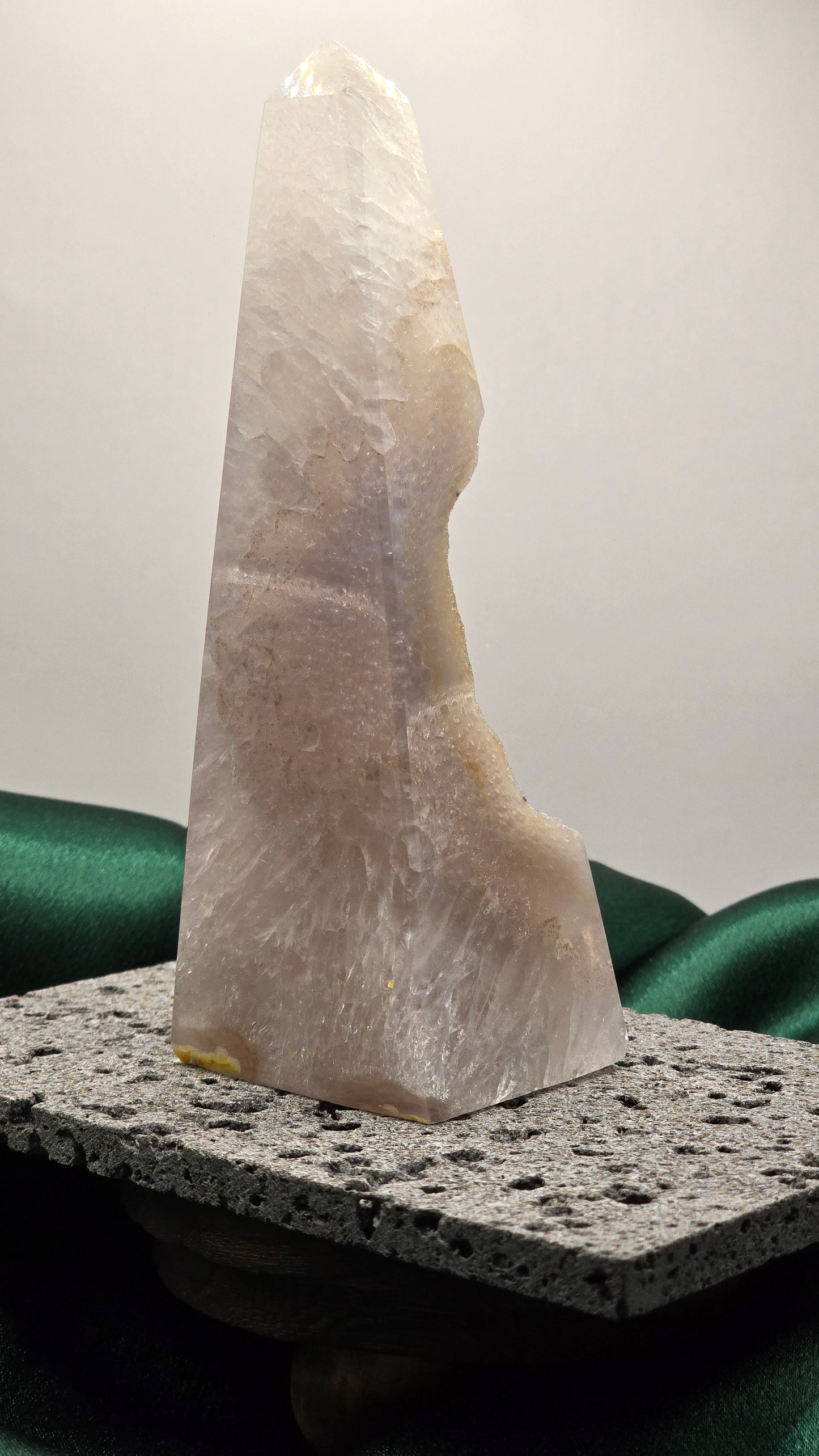 Druzy Agate Obelisk